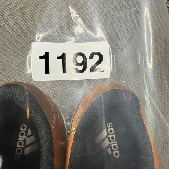 Adidas Golf Mens Size 11.5 Tan & Black Spikeless golf shoes leather suede - Picture 8 of 8